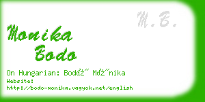 monika bodo business card